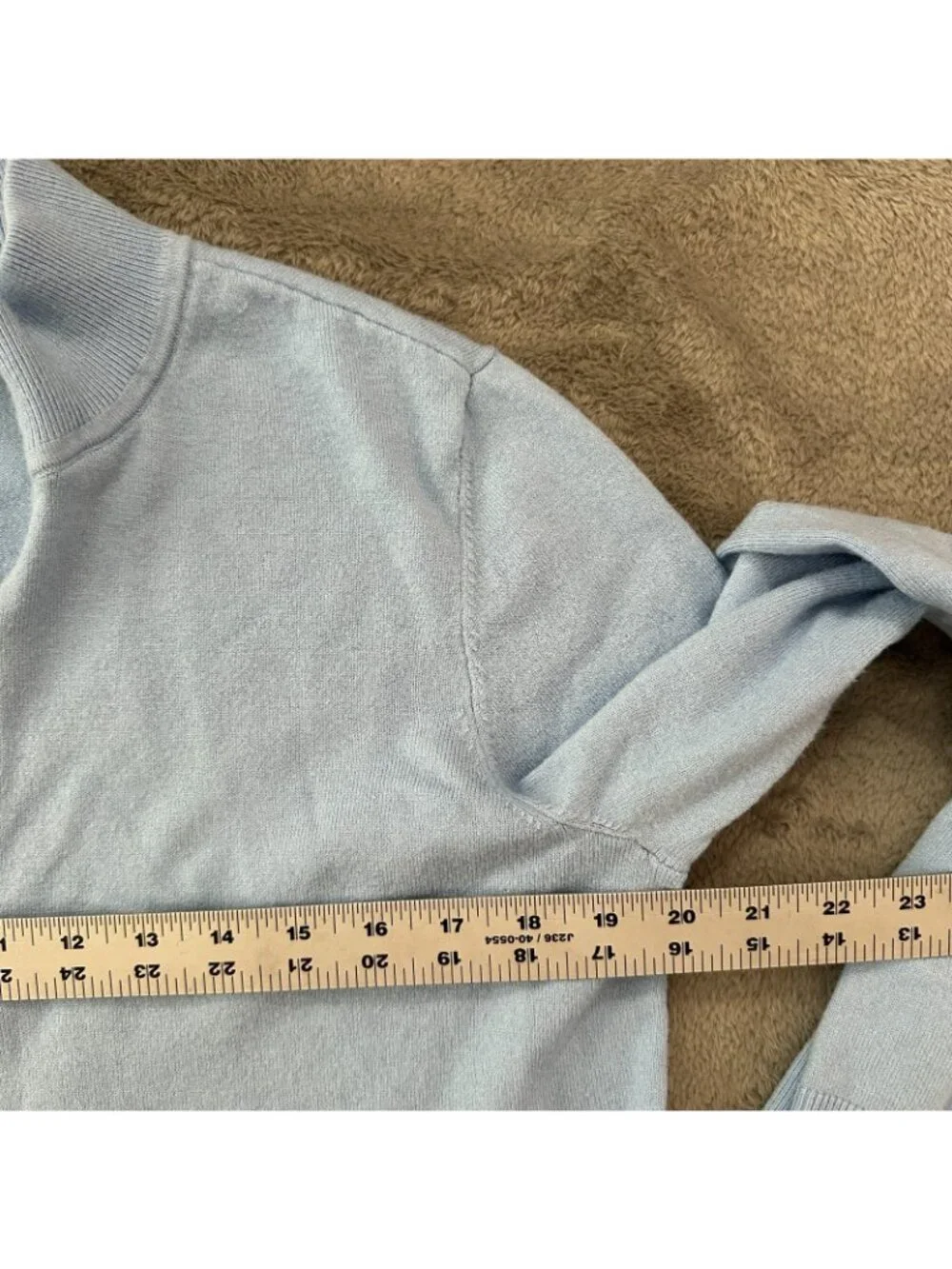 Chico's MEDIUM Blue Sweater Sweatpants Set Cashmere Blend